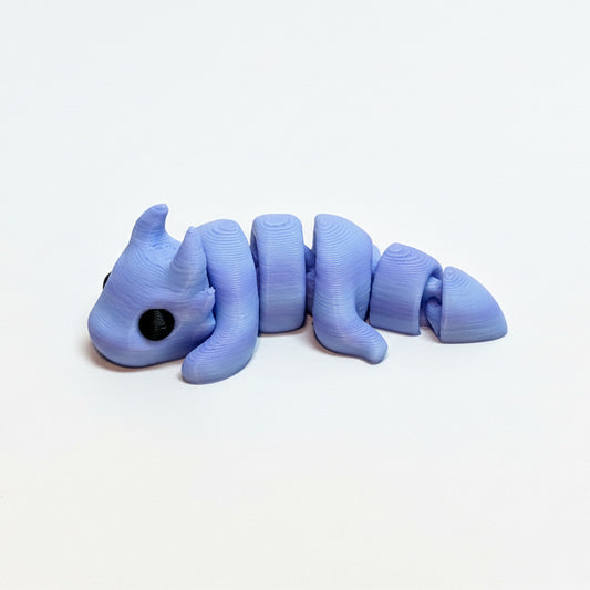 Dragon (Blueberry Bubblegum) • Mini 3D Printed Articulated Animal • Flexi Animals • Pocket Pets • Pocket Pals • Desk Pets [#22]*