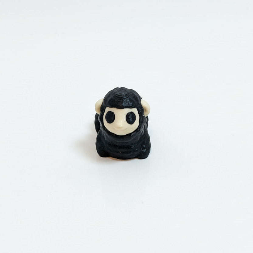 Sheep (Black) • Mini 3D Printed Articulated Animal • Flexi Animals • Pocket Pets • Pocket Pals • Desk Pets [2025]*