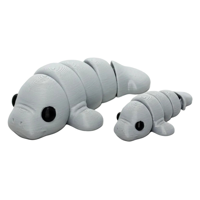 Manatee • Articulated *Larger* Animals • 3D Printed Articulated Animal • Flexi Animals • Pocket Pets • Pocket Pals • Desk Pets [#34]