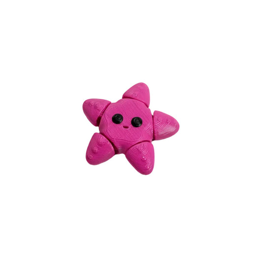Starfish (Hot Pink) • Mini 3D Printed Articulated Animal • Flexi Animals • Pocket Pets • Pocket Pals • Desk Pets [2025]*