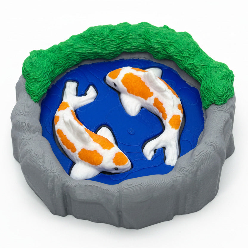 Koi Pond - 2 Clickers • 3D Printed Clicker • Fidget Clicker • Tactile Clickers • Handheld Fidget • Sensory