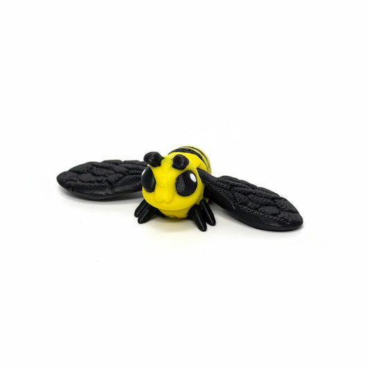 Bee • Insect • Bug • Mini 3D Printed Articulated Animal • Flexi Animals • Pocket Pets • Pocket Pals • Desk Pets*