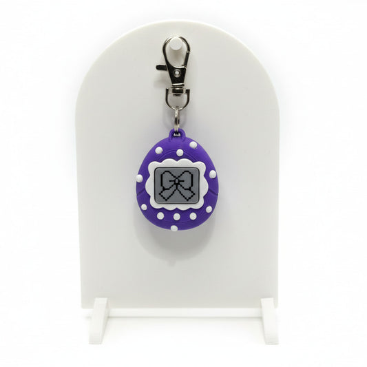 Virtual Pet (Purple with Bow) • 3D Printed Clicker • Fidget Clicker • Tactile Clickers • Handheld Fidget • Sensory