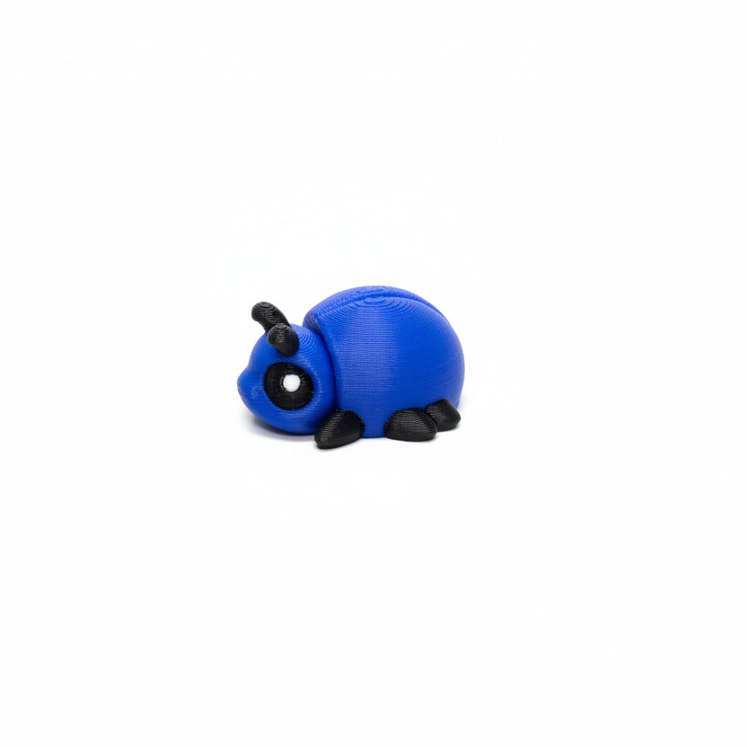 Beetle (Blue) • Insect • Bug • Mini 3D Printed Articulated Animal • Flexi Animals • Pocket Pets • Pocket Pals • Desk Pets*