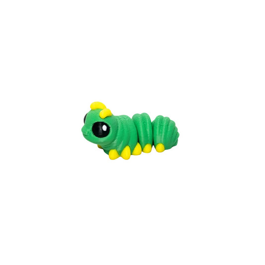Caterpillar • Insect • Bug • Mini 3D Printed Articulated Animal • Flexi Animals • Pocket Pets • Pocket Pals • Desk Pets*