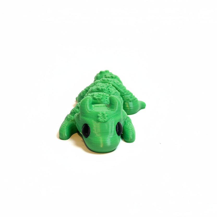 Lucky Shamrock Dragon • Mini 3D Printed Articulated Animal • Flexi Animals • Saint Patrick's Day • Pocket Pets • Pocket Pals • Desk Pets [#77]