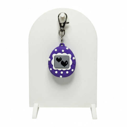 Virtual Pet (Purple with Hearts) • 3D Printed Clicker • Fidget Clicker • Tactile Clickers • Handheld Fidget • Sensory