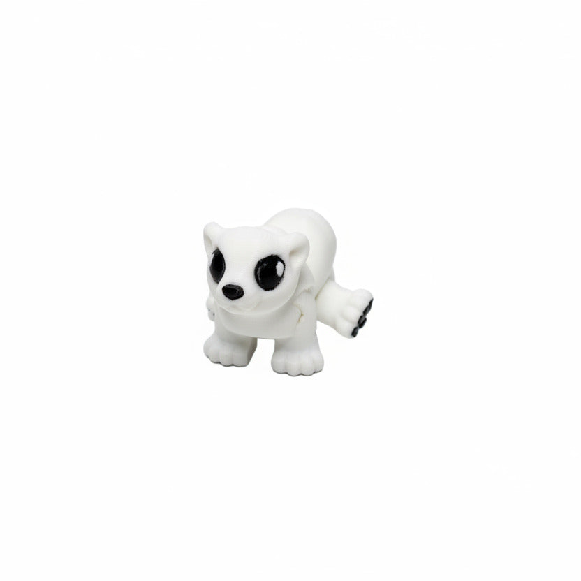 Polar Bear • Mini 3D Printed Articulated Animal • Flexi Animals • Pocket Pets • Pocket Pals • Desk Pets*