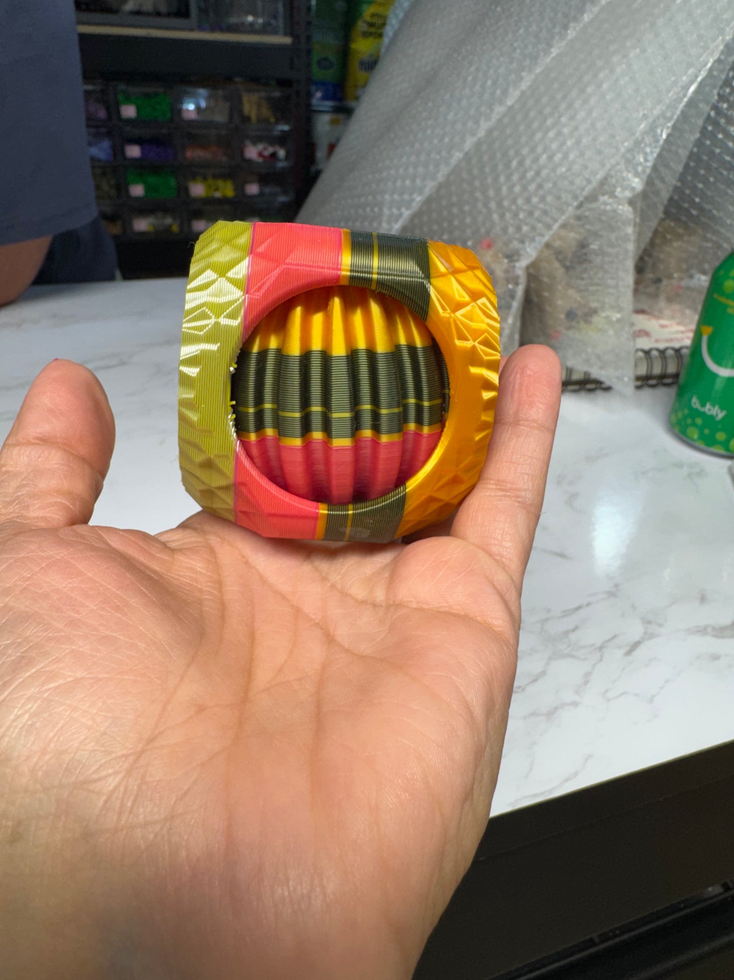 Mystery Color 3D-Printed Spinning Flushing Fidget - COLORS ARE AT RANDOM