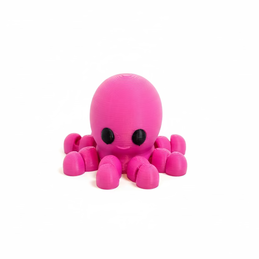 Octopus (Hot Pink) • Mini 3D Printed Articulated Animal • Flexi Animals • Pocket Pets • Pocket Pals • Desk Pets [#41]*