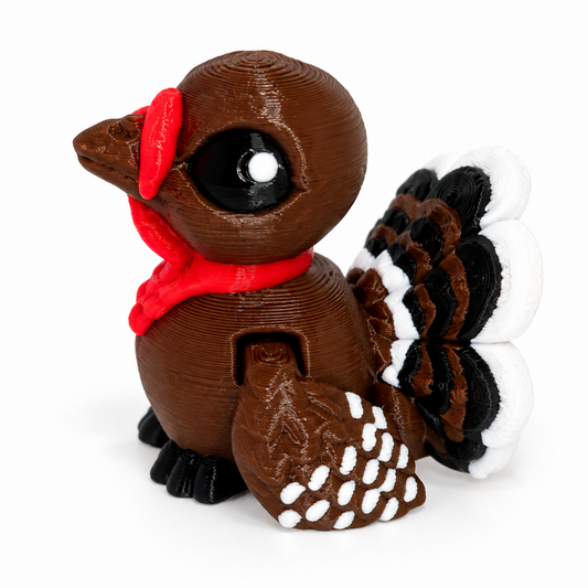Turkey – mini articulated animals, 3D printed fidget