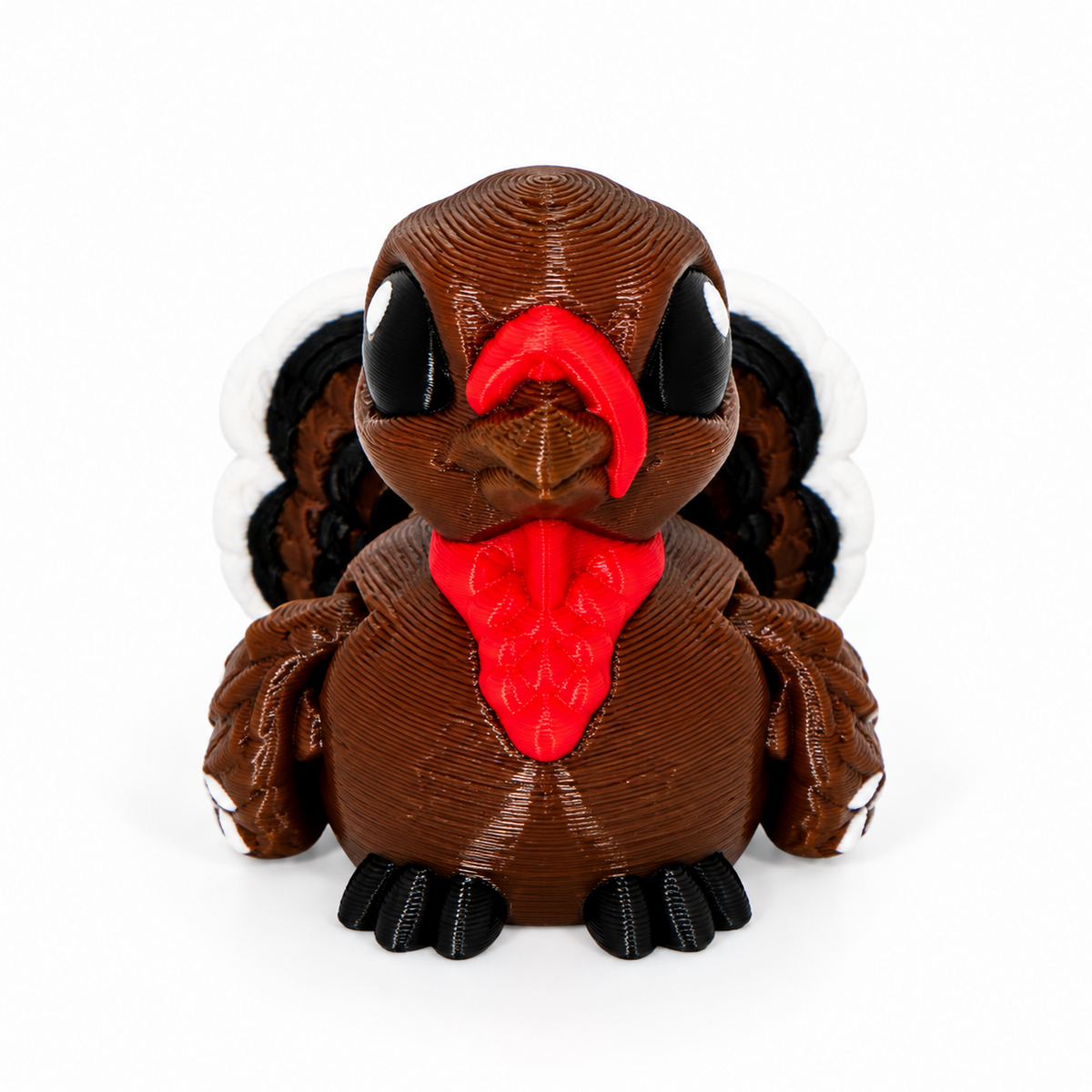 Turkey • Thanksgiving • Mini 3D Printed Articulated Animal • Flexi Animals • Mini Animal Fidgets • Desk Pets