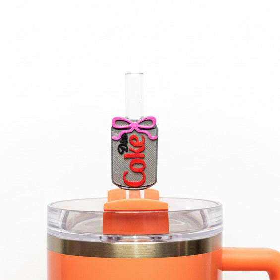 Diet Soda • Stanley Straw Buddies – 3D Printed Straw Toppers (Fits Stanley Size Straws Only)