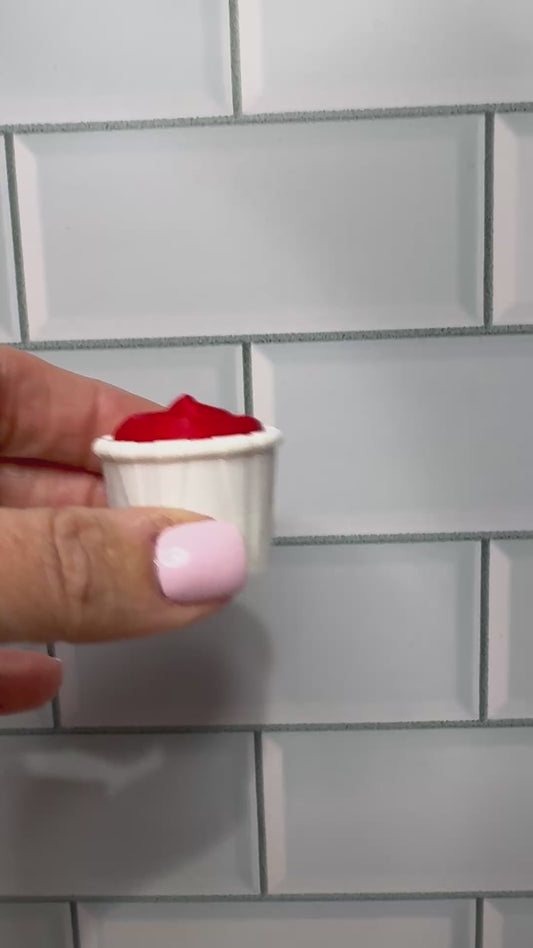 Ketchup Condiment Cup • 3D Printed Clicker • Fidget Clicker • Tactile Clickers • Handheld Fidget • Sensory
